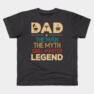 Dad The Man The Myth The Legend Kids T-Shirt